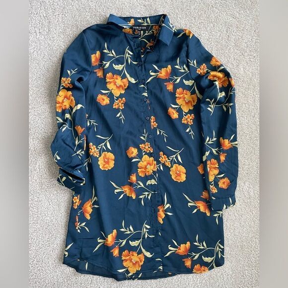 Parisian button down shirt dress - Picture 1 of 3